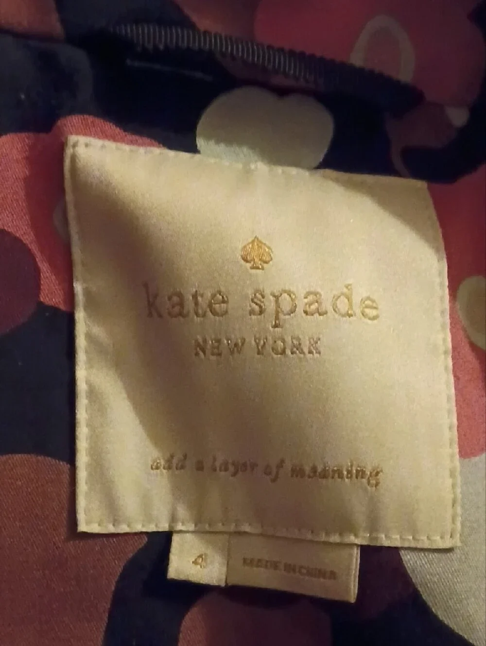 kate spade Black Floral Button-Up Fitted Jacket